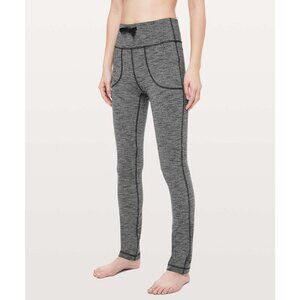 Lululemon Skinny Will High-Waist Leggings Athletic Heathered Purple Women 4